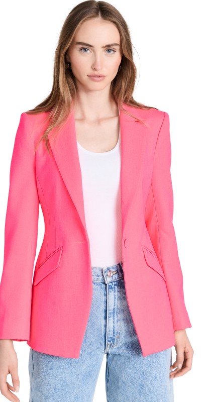 Favorite Daughter The Favorite Blazer Pink Peacock