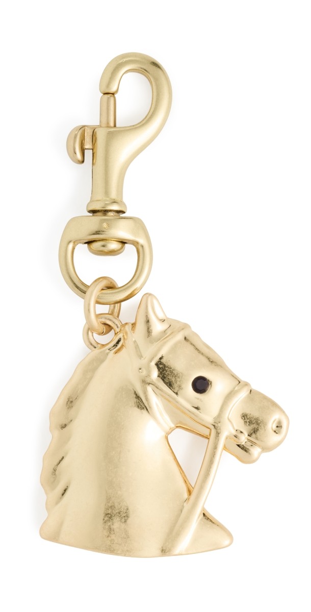Clare V. Le Cheval Bag Charm Vintage Gold