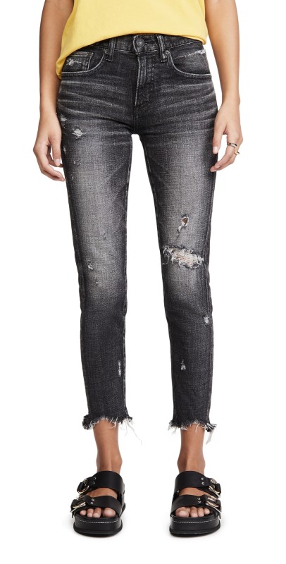 MOUSSY VINTAGE MV Glendele Skinny Black Jeans Black
