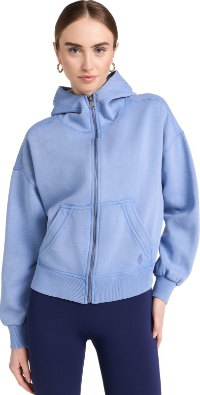 FP Movement Wild At Heart Zip Up Blue Dusk