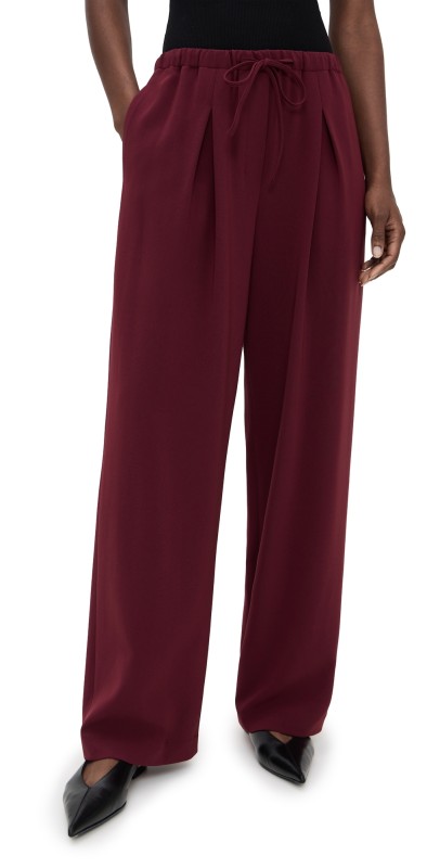 Theory Pleated Casual Pants Grenache