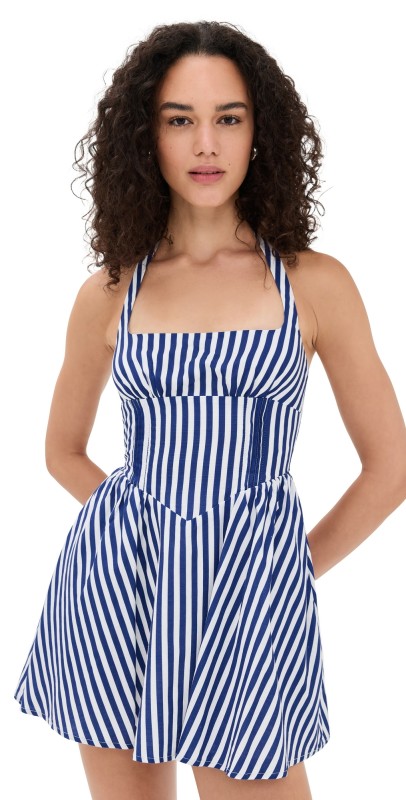 Seven Wonders Calianna Mini Dress Navy Stripe
