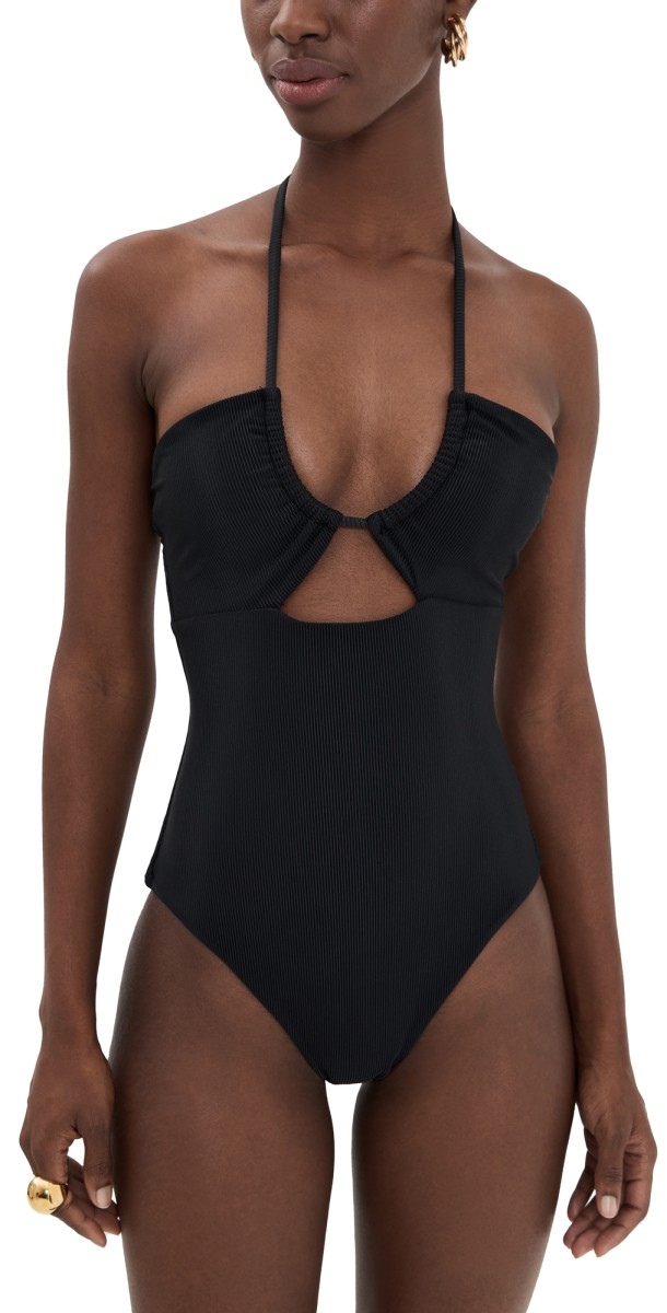 Beach Riot Phoenix One Piece Black