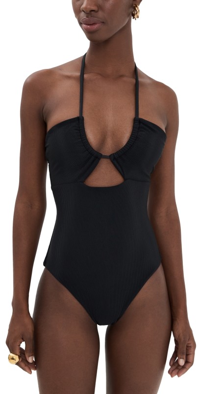 Beach Riot Phoenix One Piece Black