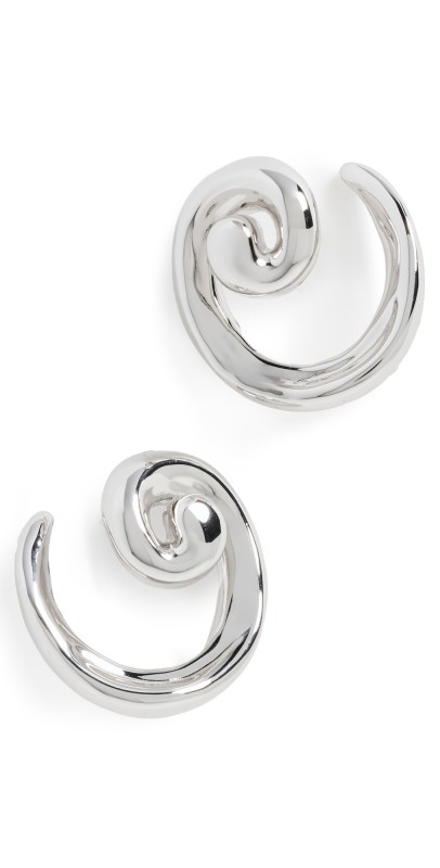 Luv Aj The Seashell Coil Studs Silver