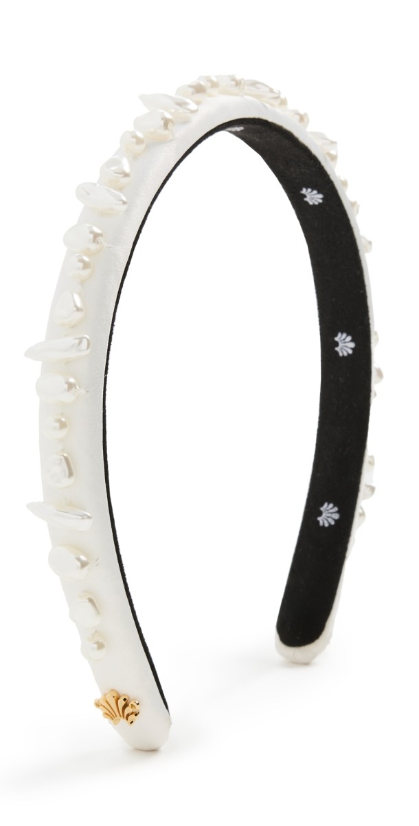 Lele Sadoughi Gigi Pearl Treasure Headband Ivory