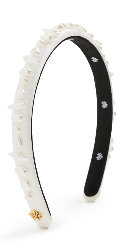 Lele Sadoughi Gigi Pearl Treasure Headband Ivory
