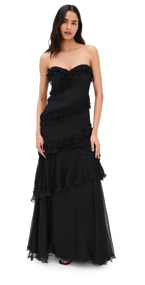 AMUR Harrison Gown Black