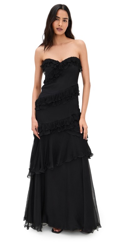 AMUR Harrison Gown Black