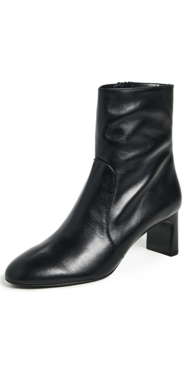 Stuart Weitzman Babette Zip Bootie 60mm Black