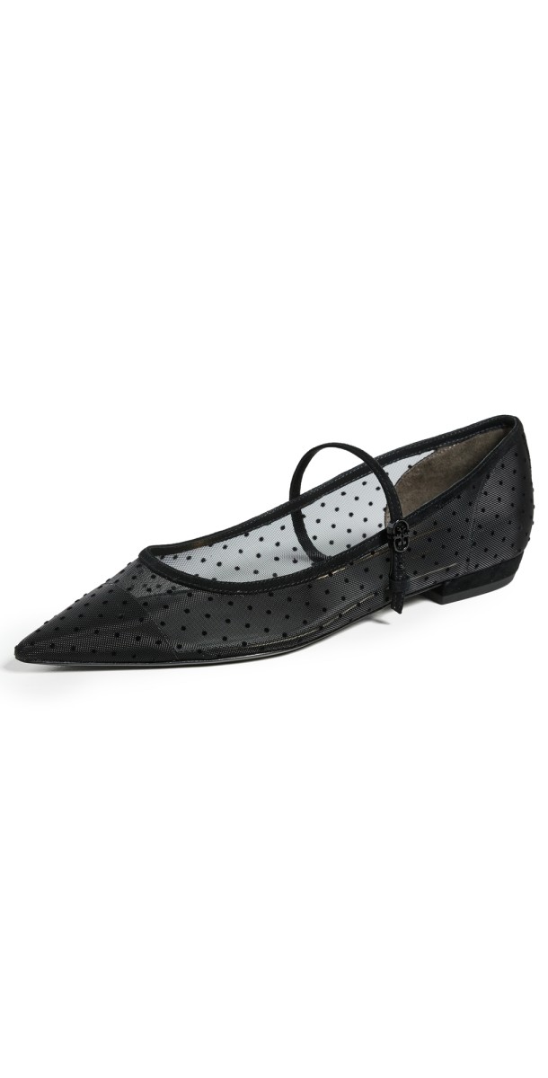 Tory Burch Double T Buckle Mary Janes Nero