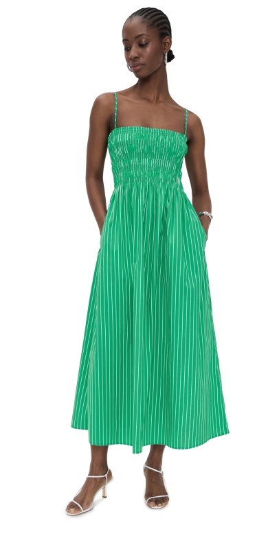Pistola Denim Bianca Dress Clover White Stripe