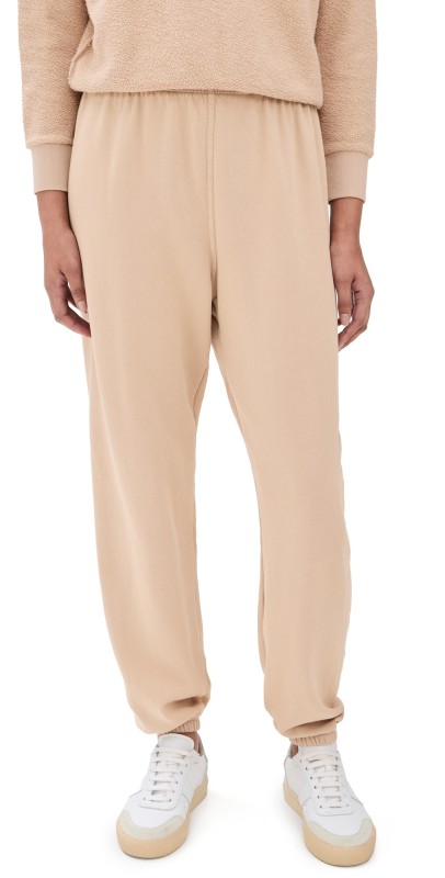 perfectwhitetee French Terry Easy Sweatpants Sand Dune