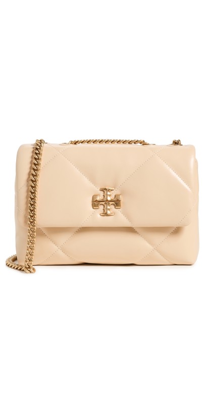 Tory Burch Kira Diamond Quilt Small Convertible Shoulder Bag Vanilla Soft Serv