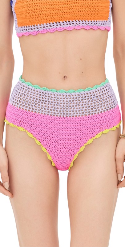 Beach Riot Wyatt Bikini Bottoms Technicolor Rays