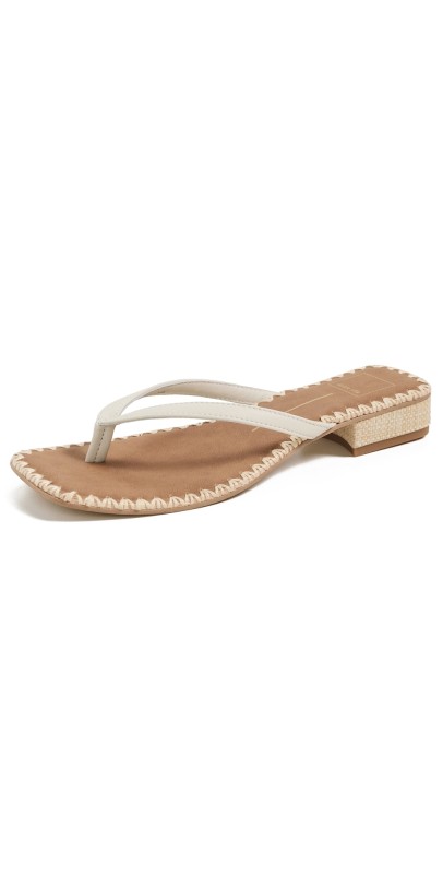 Dolce Vita Barty Sandals White Leather