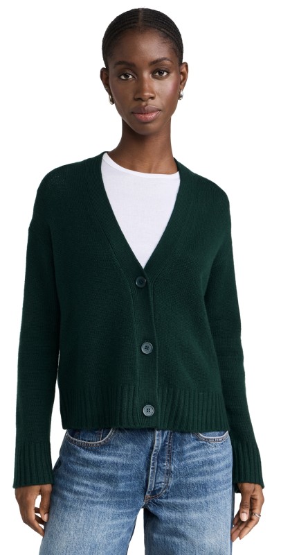 OGD One Grey Day Aster Cashmere Cardigan Everglade