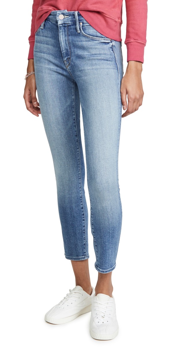 MOTHER The Looker Crop Jeans A Side of Rice and Beans
