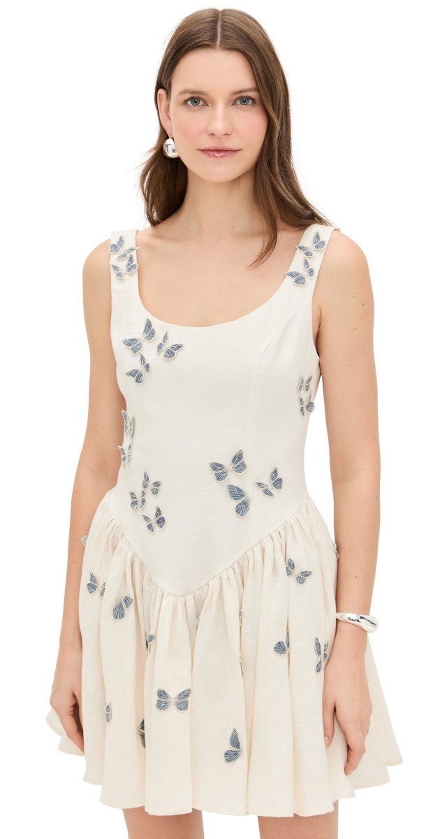 Agua by Agua Bendita Pluma Lymanopoda Mini Dress Multicolor