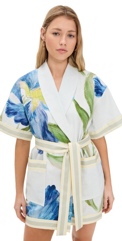 Significant Other Greer Wrap Dress Iris Bouquet