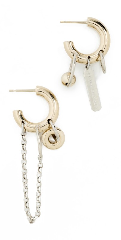 Justine Clenquet Irvin Earrings Gold & Palladium