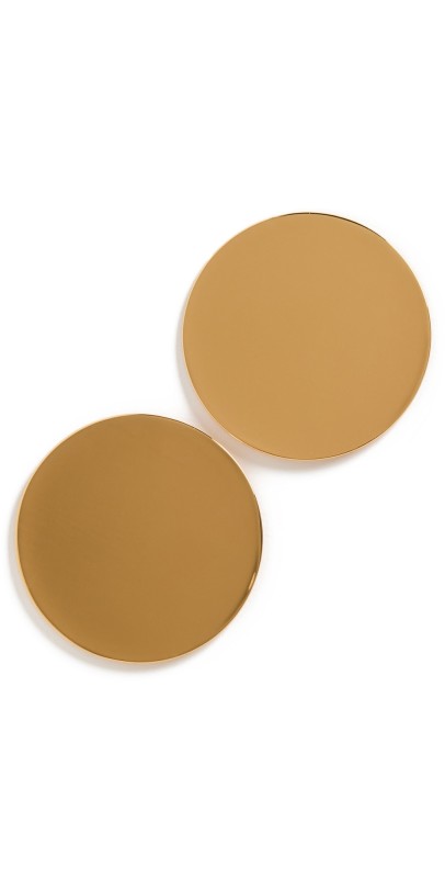 Aureum Celia Reflective Circular Earrings Gold