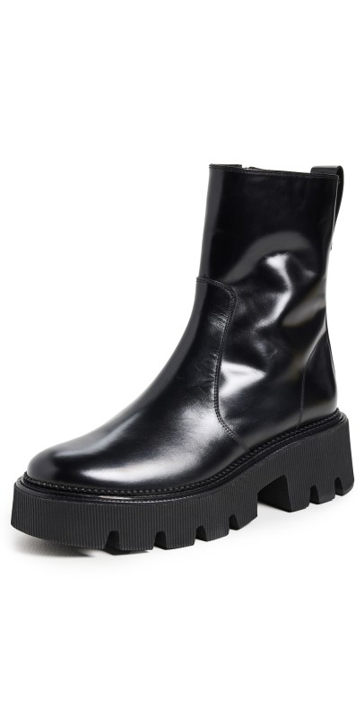 Freda Salvador Darla Boots Black Box Calf