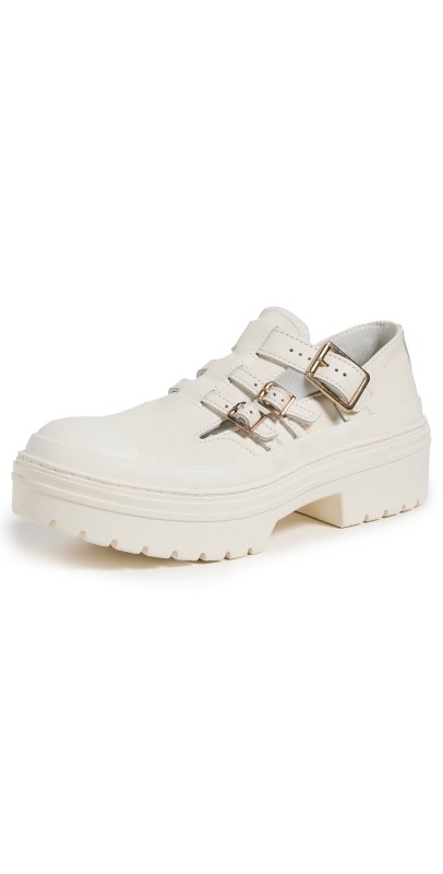 Converse Chuck Taylor All Star Platform Mary Janes Egret/Gold