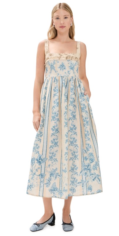 Agua by Agua Bendita Barbara Bougainvillea Dress Multicolor