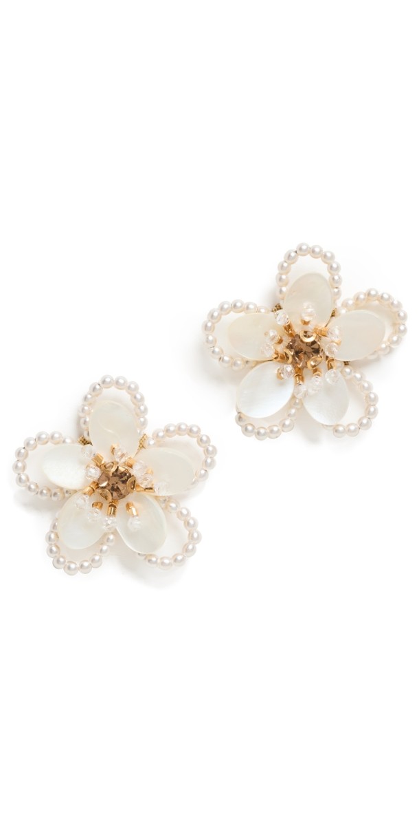 Deepa Gurnani Deepa by Deepa Gurnani Hattie Earrings Ivory