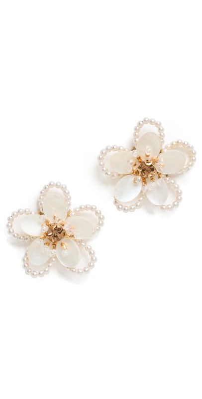 Deepa Gurnani Deepa by Deepa Gurnani Hattie Earrings Ivory