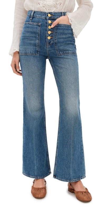 Ulla Johnson The Lou Button Up Jeans Danube