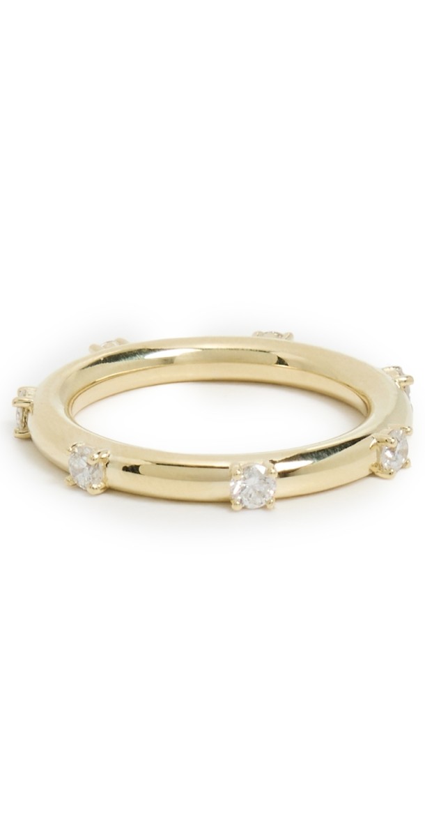 Jenna Blake Polka Dot Ring 18k Yellow Gold/Diamond