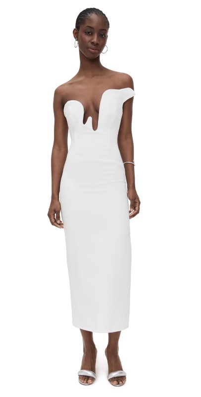 BARDOT Rosalyn Midi Dress Orchid Wht