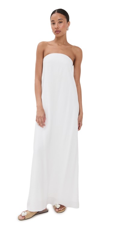 Sablyn Arden Strapless Maxi Dress White