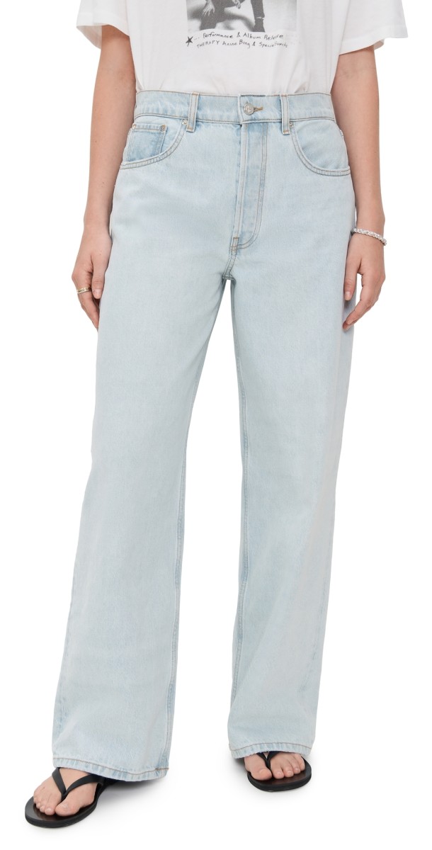 ANINE BING Manon Jeans Washed Blue