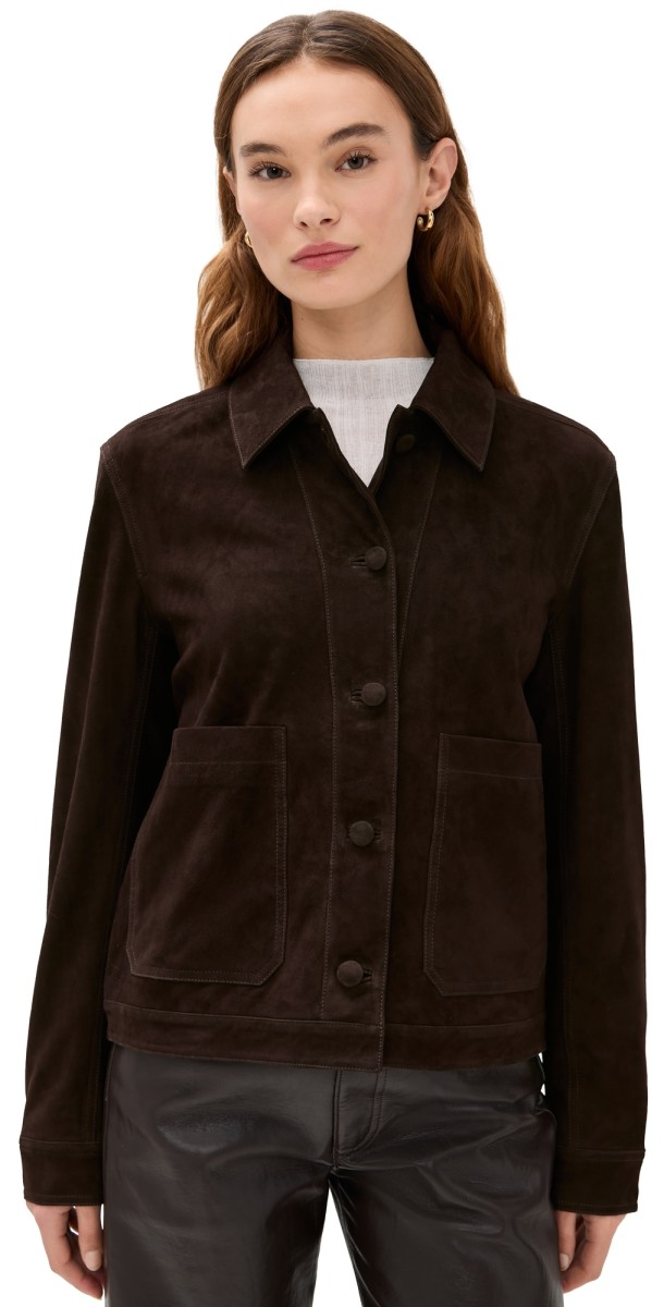 La Ligne Suede Jacket Chocolate