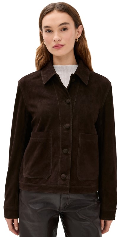 La Ligne Suede Jacket Chocolate