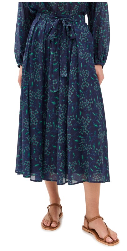 XIRENA Tara Skirt Navy Green