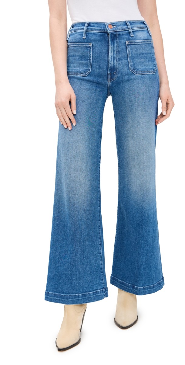 MOTHER Hustler Roller Patch Pocket Sneak Jeans Piece By Piece