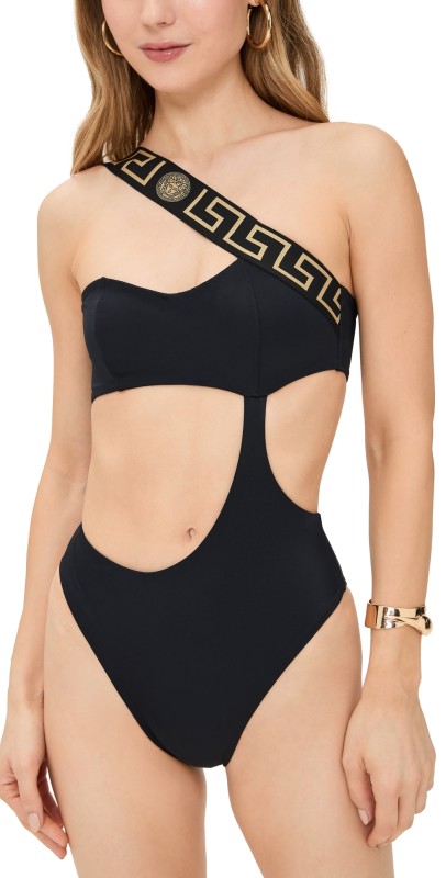 Versace Swim One Piece Lycra Vita Black