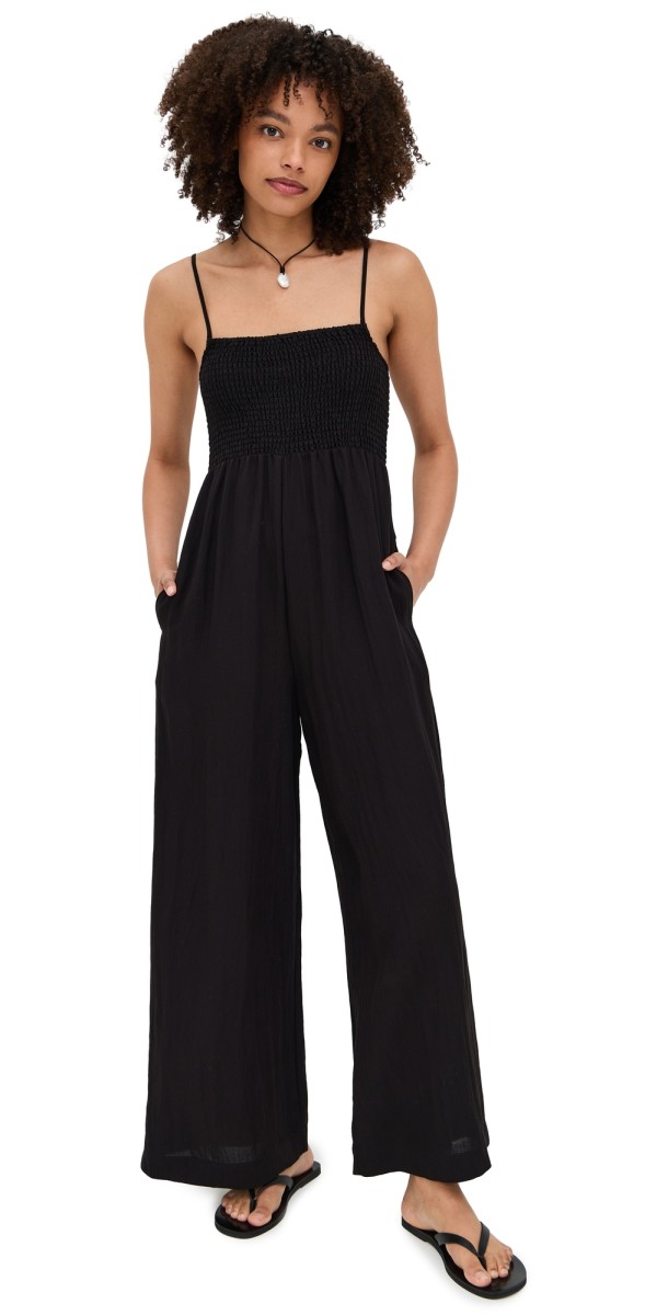 Z Supply Beachside Jumpsuit Black
