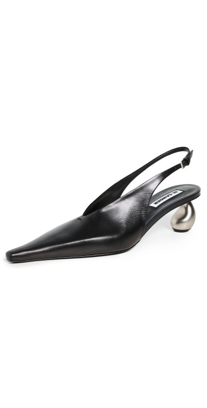Jil Sander Slingback Pumps Black