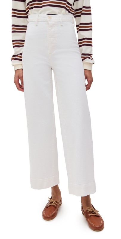 THE GREAT. The Seafair Jeans True White