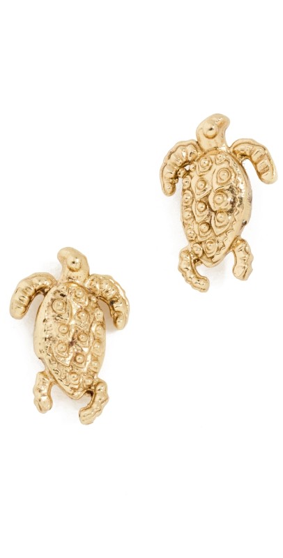 ALÉMAIS Encanto Gold Turtle Studs Gold