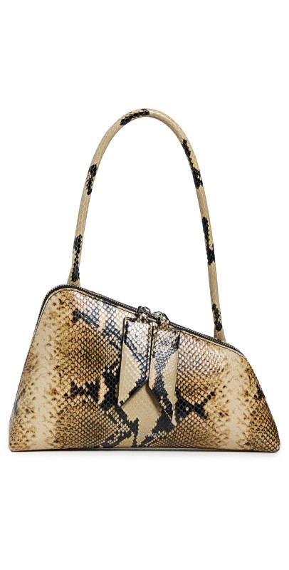 The Attico Sunrise Shoulder Bag Black/Sahara