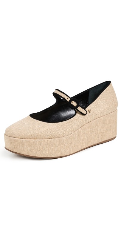 Larroudé Blair Flatforms Beige