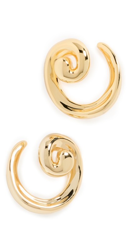Luv Aj The Seashell Coil Studs Gold
