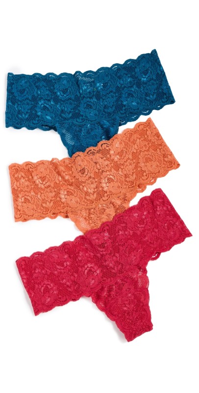 Cosabella Never Say Never Comfie Thong 3 Pack Fragolino/Mirtillo/Amarett