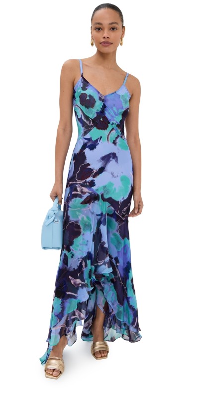 Figue Beryl Dress Pressed Petal Royal Dusk
